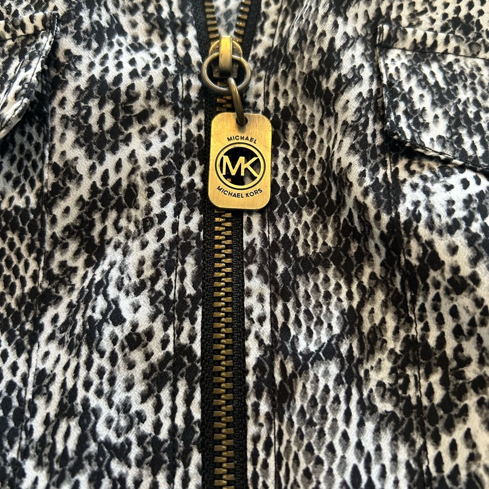 Michael Kors Monochrome Patterned Blouse - Picture 3 of 11